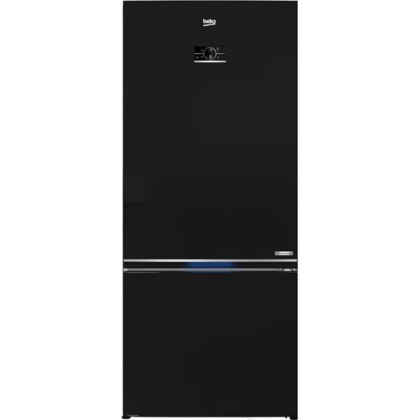 Beko RCNE590E35ZB ثلاجة بيكو نوفروست مع فريزر سفلي، 509 لتر/ 18 قدم مكعب، ضاغط عاكس بروسمارت، تحكم رقمي ، أسود