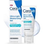 Cerave Ultra-Light Moisturizing Gel Hydrating Gel Face Moisturizer with Ceramides, Niacinamide, Hyaluronic Acid Fragrance Free Oil-Free