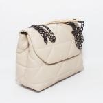 Glitter حقيبة كروس نسائية - بيج