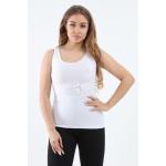 Carina توب نسائي سادة قطن لون أبيض