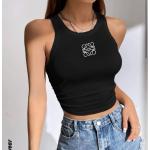 Martina Store تي شيرت نسائي مصنوع من القطن المضلع