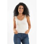 Carina Ribbed Sleeveless Top with Lace