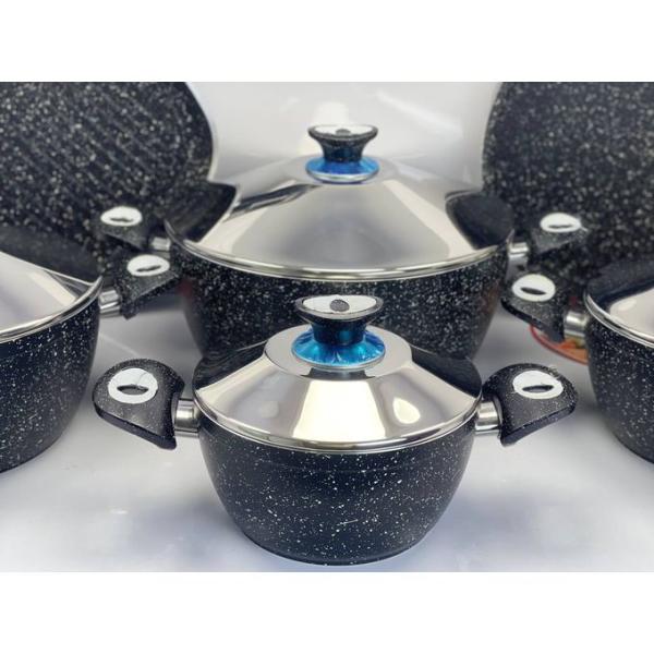 VIOLA طقم حلل جرانيت تركي عدد 16 قطعه ماركة فيولا خامة عالي الجودة