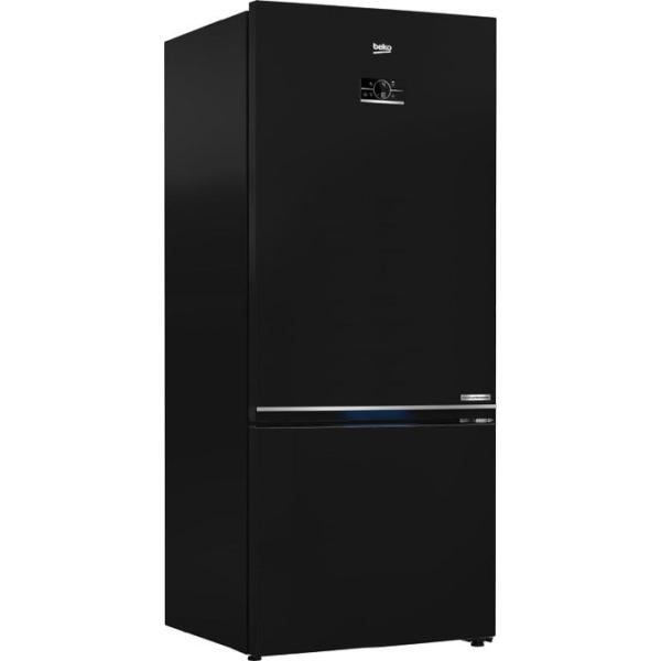 Beko RCNE590E35ZB ثلاجة بيكو نوفروست مع فريزر سفلي، 509 لتر/ 18 قدم مكعب، ضاغط عاكس بروسمارت، تحكم رقمي ، أسود