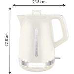 Moulinex غلاية مولنيكس 2400 وات – 1.7 لتر – لون عاجي-BY320A27