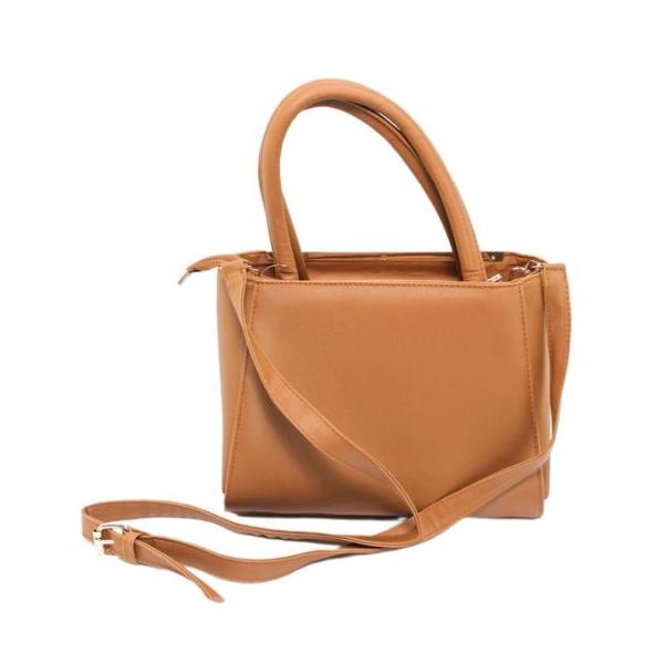 Glitter شنطة يد حريمي بذراع كروس من جليتر - بني فاتح