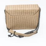 Glitter شنطة يد حريمي بذراع كروس من جليتر - بيج