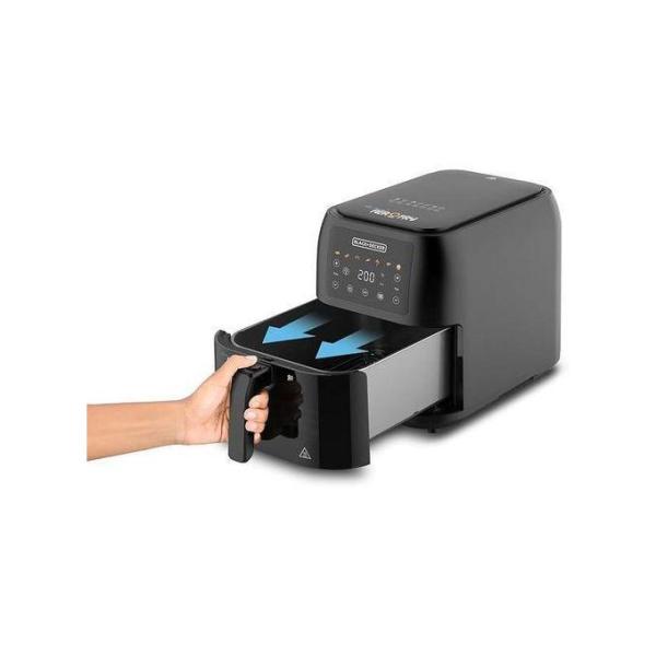 Black&Becker قلاية هوائية سعة 8 لتر - طاقة 1700 وات، SAF80W-B5، 1700.0 واط، أسود