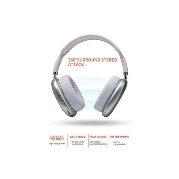 TiLECC TiLECC P9 سماعة بلوتوث لاسلكية - رمادي