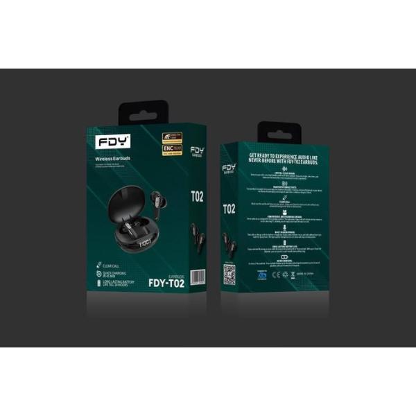 سماعة ايربودز بخاصية تقليل الضوضاء، وتحكم باللمس - FDY-T02