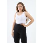 Carina توب نسائي سادة قطن لون أبيض