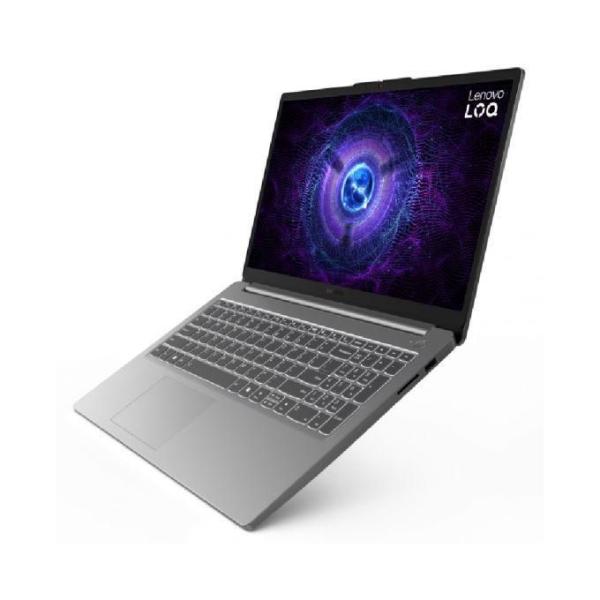 Lenovo حاسوب محمول للألعاب LOQ 15IAX9E، معالج Intel® Core™ i5-12450HX، ذاكرة 16 جيجابايت، سعة تخزين 512 جيجابايت SSD، بطاقة رسوميات RTX 4050، شاشة 15.6 بوصة FHD - لون لونا جري