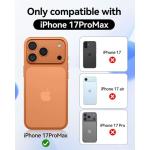جراب كريستال iPhone 17 Pro Max بحجم 6.9 بوصة لعام 2025، متوافق مع MagSafe، غطاء خلفي مضاد للخدوش، غطاء خلفي شفاف مقاوم للخدوش